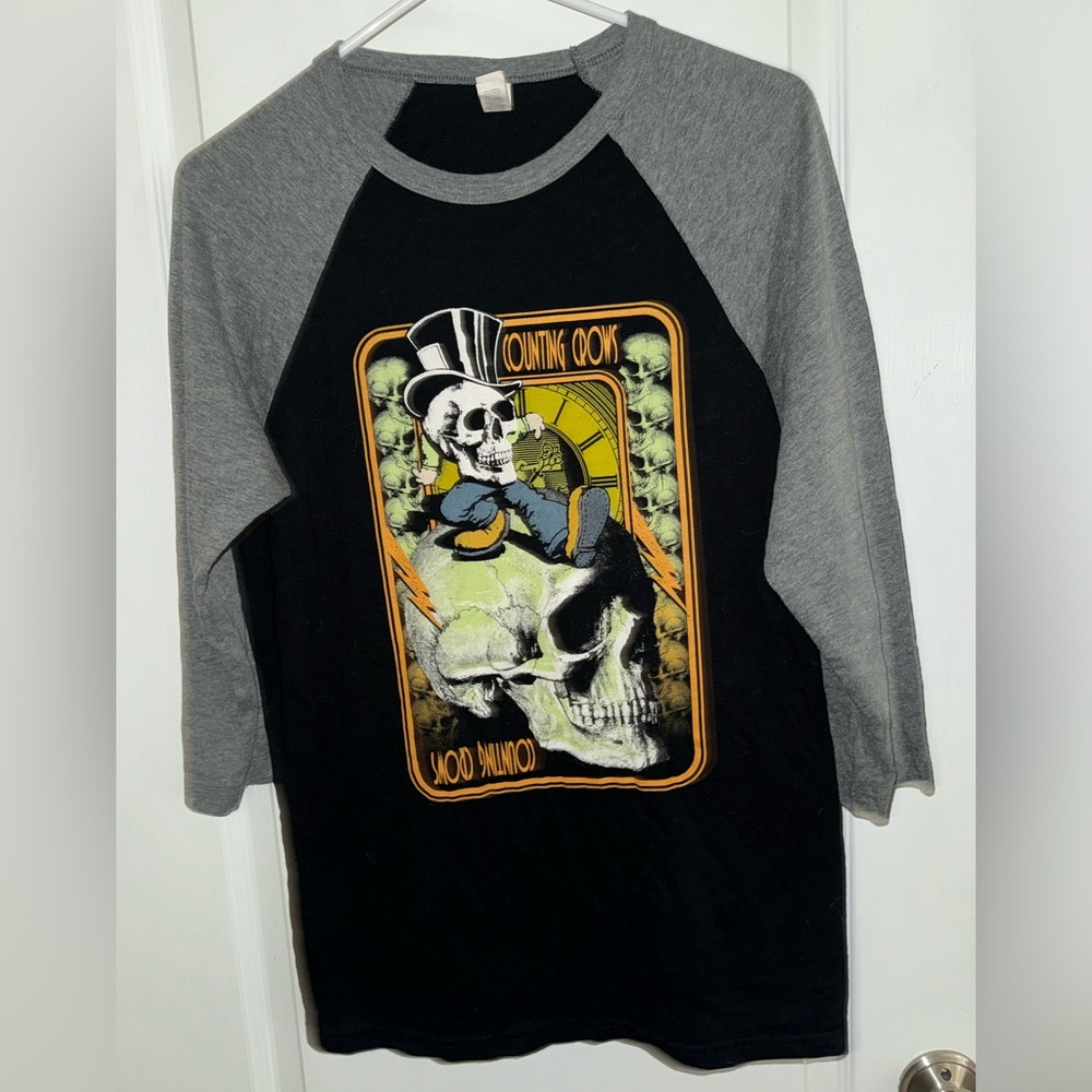 Counting Crows Rock Tee Shirt with Mid Length Sleeves Unisex Size Medium